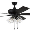 Super Pro 104 60" Ceiling Fan in Flat Black