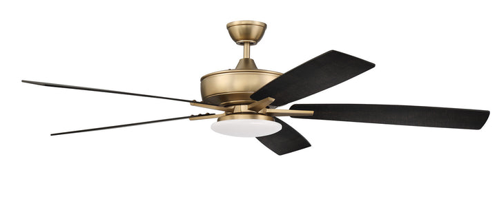 Super Pro 112 60" Ceiling Fan in Satin Brass