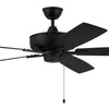 Super Pro 60" Ceiling Fan in Flat Black