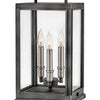 Sutcliffe LED Outdoor Lantern in Aged Zinc