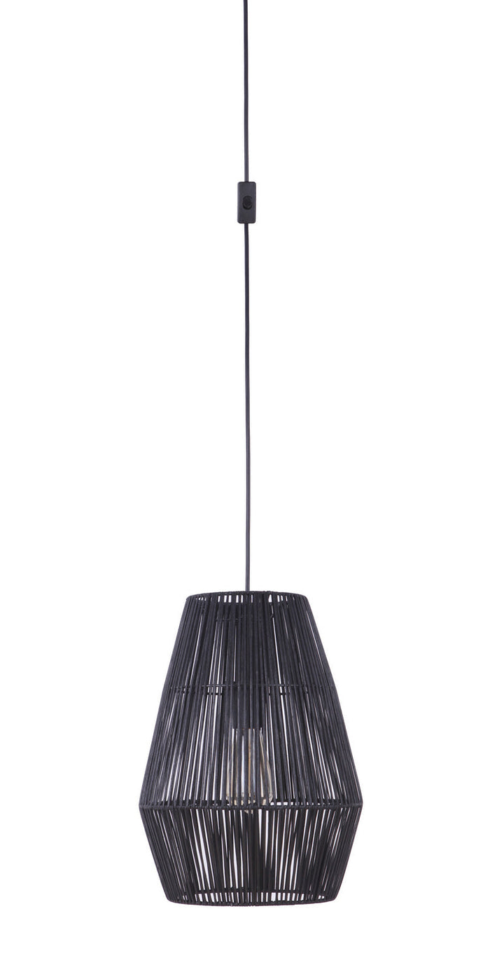 Swag Pendants One Light Pendant in Flat Black