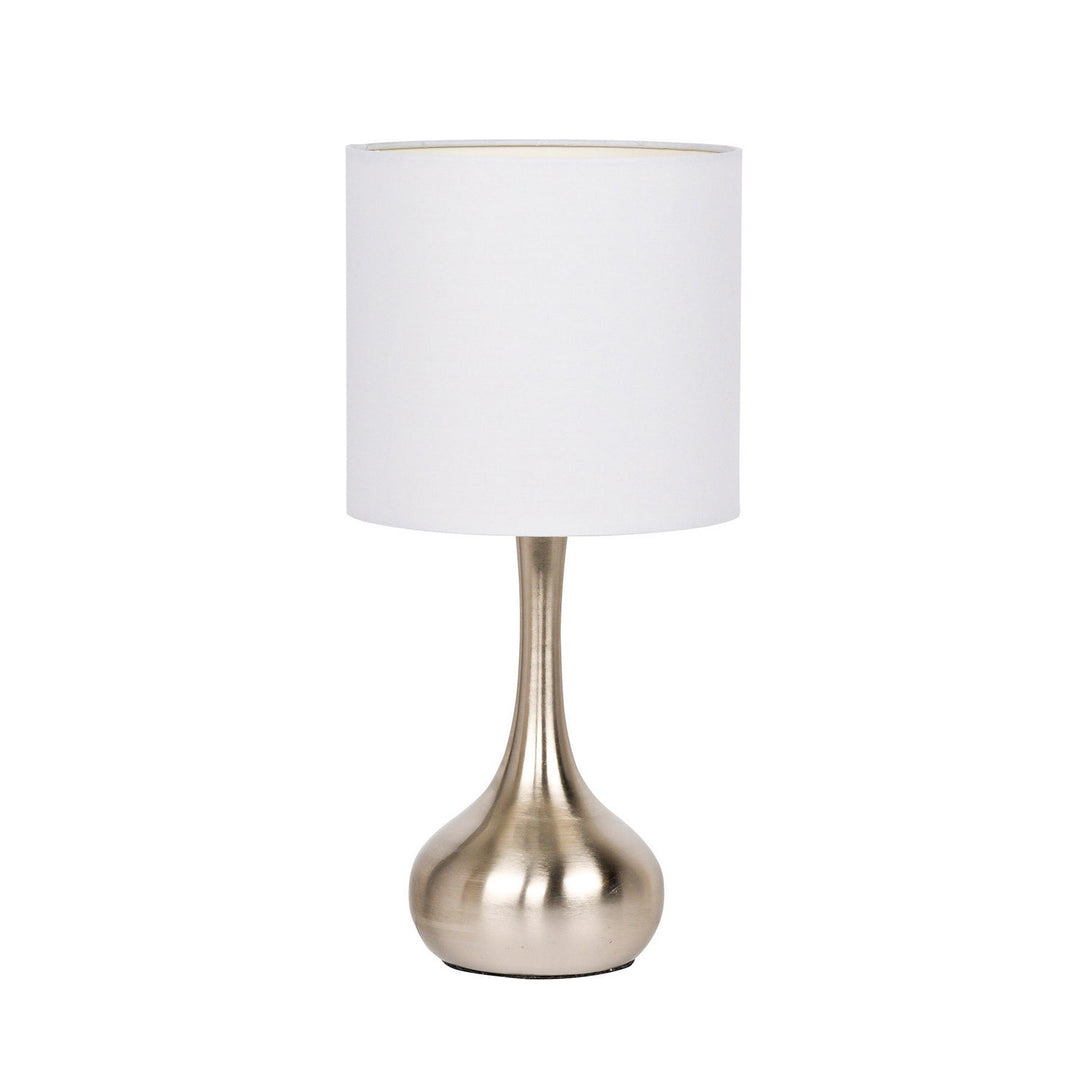 Table Lamp One Light Table Lamp in Brushed Polished Nickel