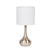 Table Lamp One Light Table Lamp in Brushed Polished Nickel