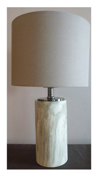 Table Lamp One Light Table Lamp in White