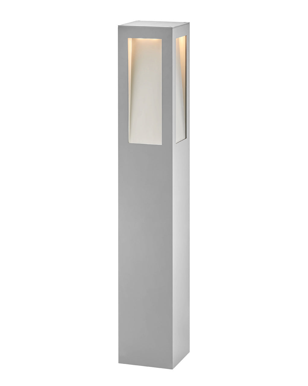 Taper LED Bollard in Titanium