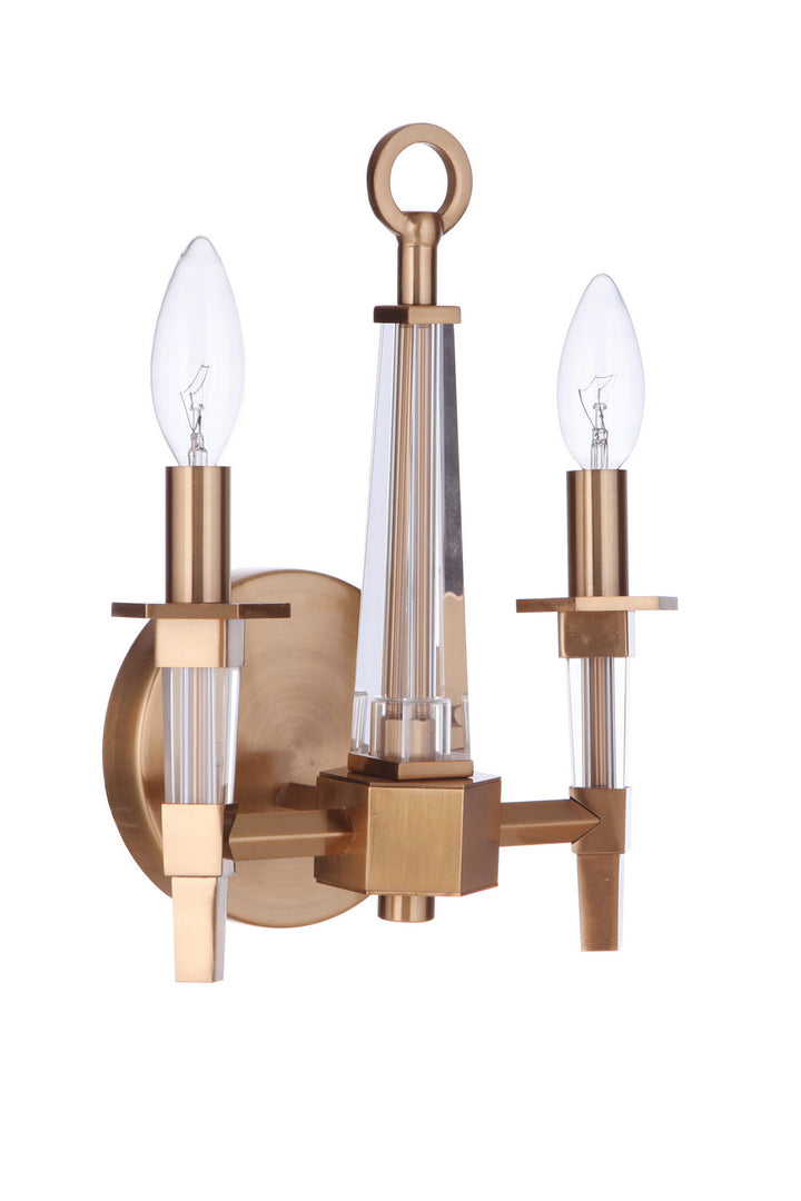 Tarryn Two Light Wall Sconce in Satin Brass