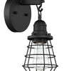 Thatcher One Light Wall Sconce in Flat Black