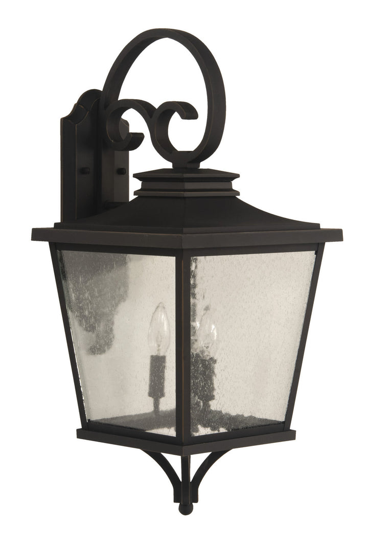 Tillman Three Light Outdoor Wall Mount in Dark Bronze Gilded