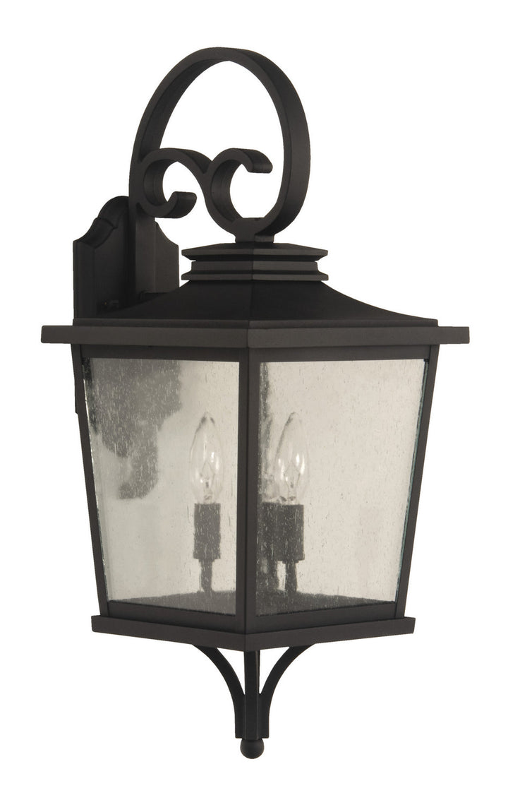 Tillman Three Light Outdoor Wall Mount in Textured Black