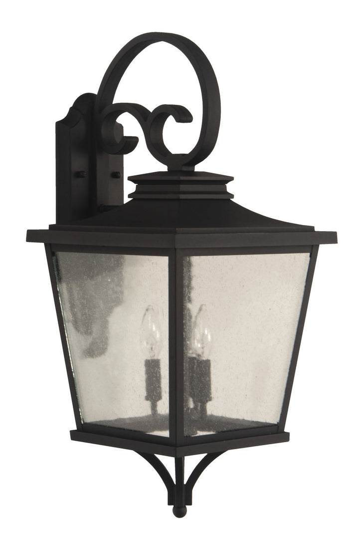 Tillman Three Light Outdoor Wall Mount in Textured Black