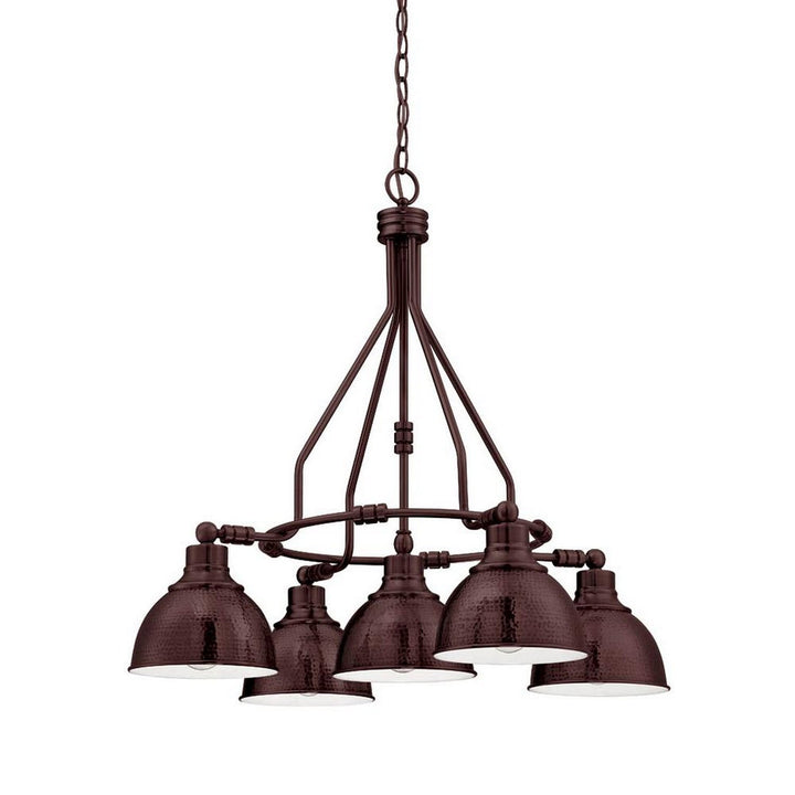 Timarron Five Light Chandelier in Aged Bronze Brushed