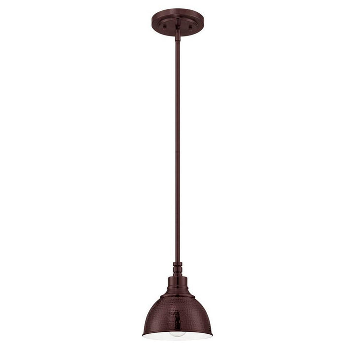 Timarron One Light Mini Pendant in Aged Bronze Brushed