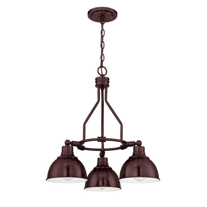 Timarron Three Light Chandelier in Aged Bronze Brushed