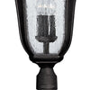 Trafalgar LED Post Top/ Pier Mount in Museum Black