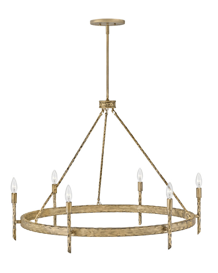 Tress LED Chandelier in Champagne Gold