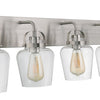 Trystan Five Light Vanity in Brushed Polished Nickel