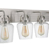 Trystan Four Light Vanity in Brushed Polished Nickel