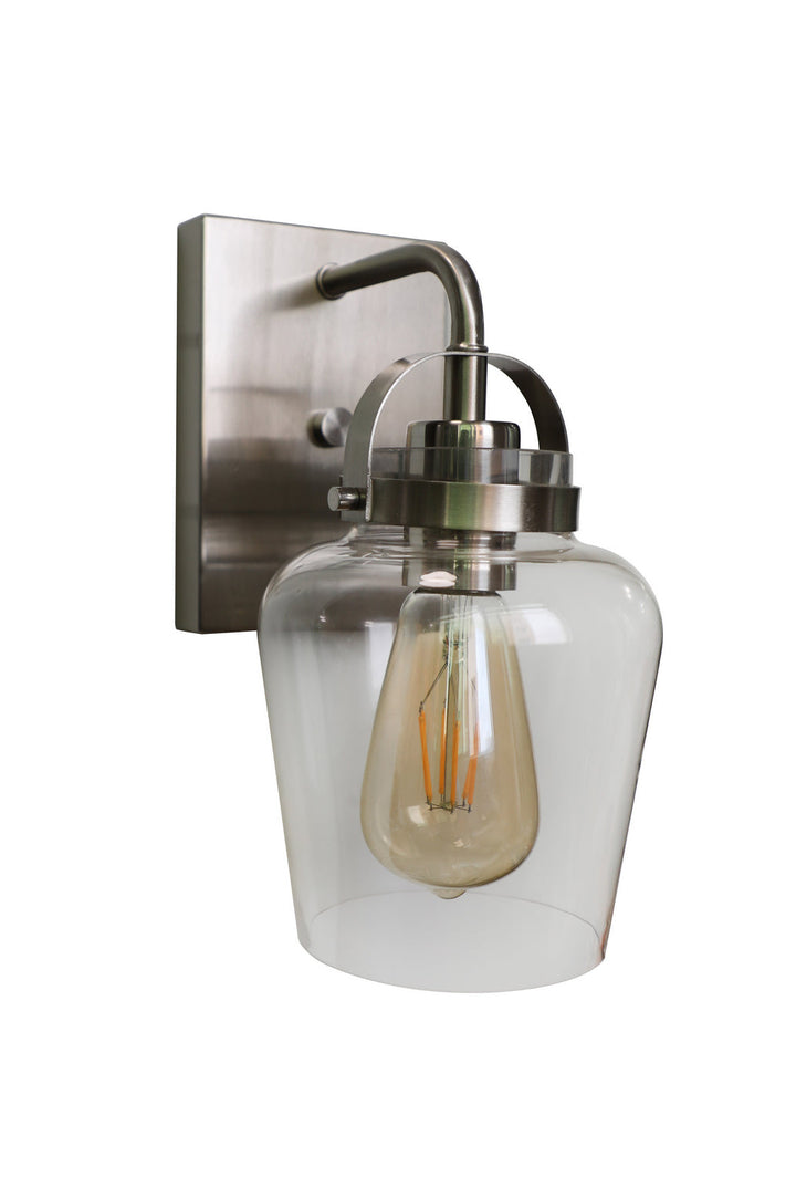 Trystan One Light Wall Sconce in Brushed Polished Nickel