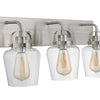 Trystan Three Light Vanity in Brushed Polished Nickel