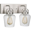 Trystan Two Light Vanity in Brushed Polished Nickel