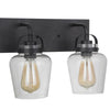 Trystan Two Light Vanity in Flat Black