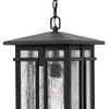 Tucker LED Hanging Lantern in Museum Black