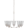 Tyler Five Light Chandelier in Brushed Polished Nickel