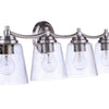 Tyler Four Light Vanity in Brushed Polished Nickel