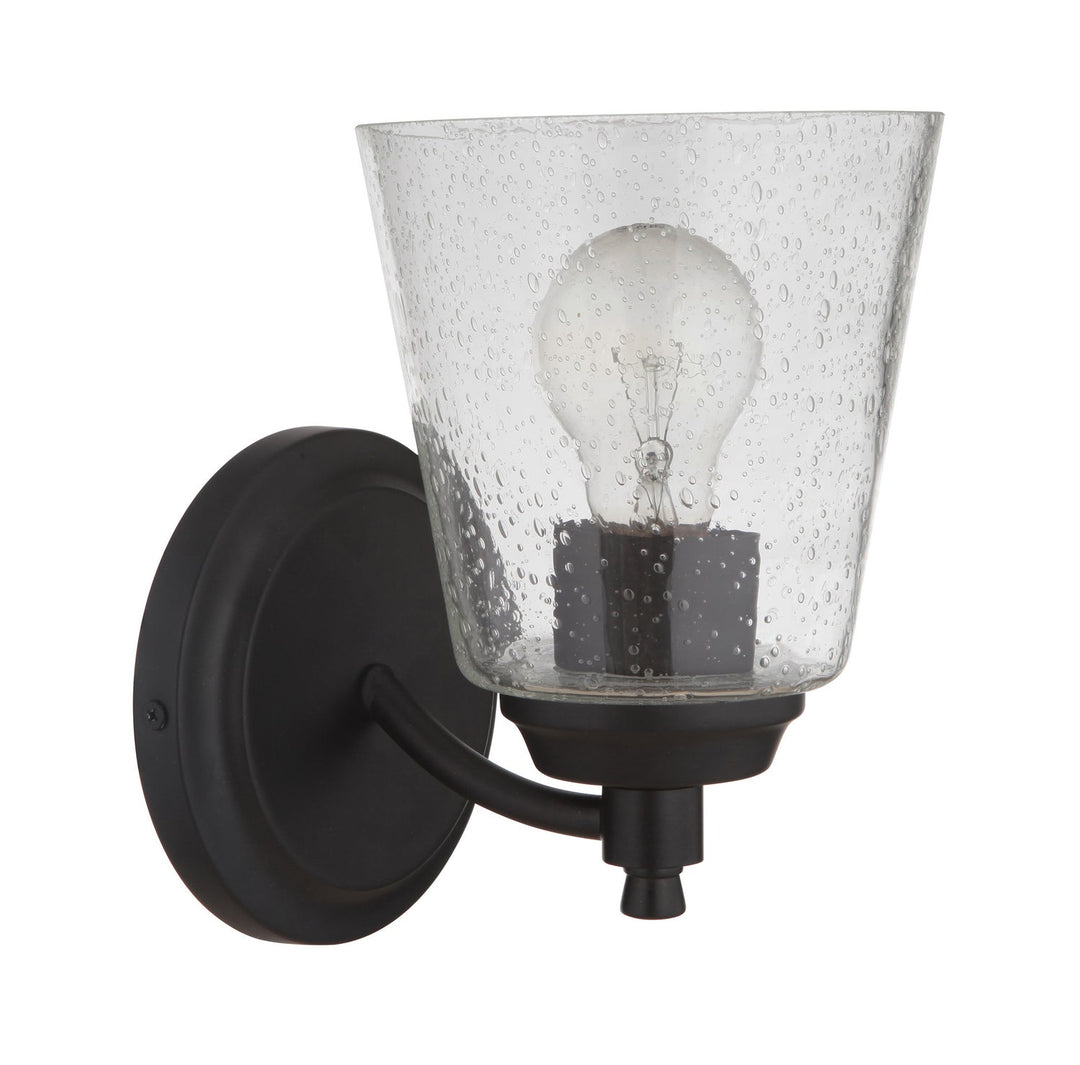 Tyler One Light Wall Sconce in Flat Black