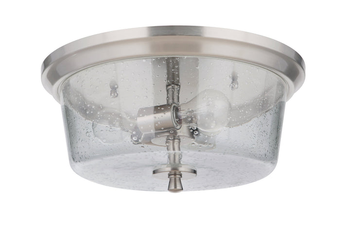 Tyler Three Light Flushmount in Brushed Polished Nickel