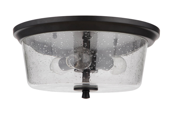 Tyler Three Light Flushmount in Flat Black