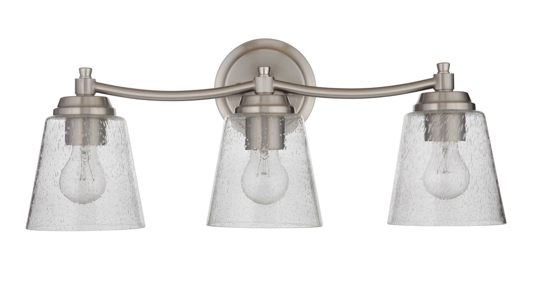 Tyler Three Light Vanity in Brushed Polished Nickel