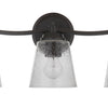 Tyler Three Light Vanity in Flat Black