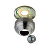 Universal Canopy Kit Slope Ceiling Adapter in Brushed Steel
