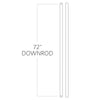 Universal Downrod in Chrome