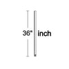 Universal Downrod in Polished Nickel