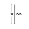 Universal Downrod in Polished Nickel