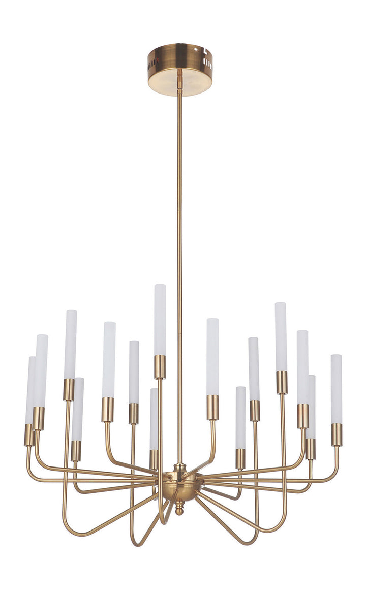 Valdi LED Chandelier in Satin Brass