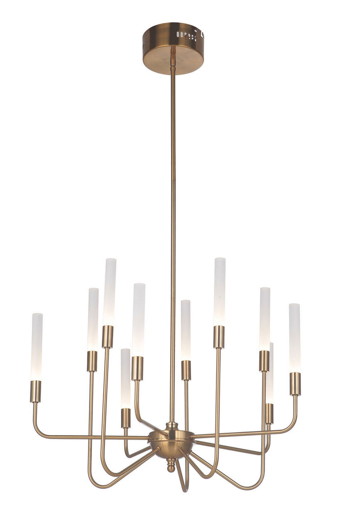 Valdi LED Chandelier in Satin Brass