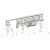Van Nuys Three Light Vanity in Brushed Nickel