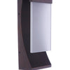 Vault LED Outdoor Wall Lantern in Aged Bronze Brushed