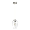 Vidria One Light Mini Pendant in Brushed Nickel