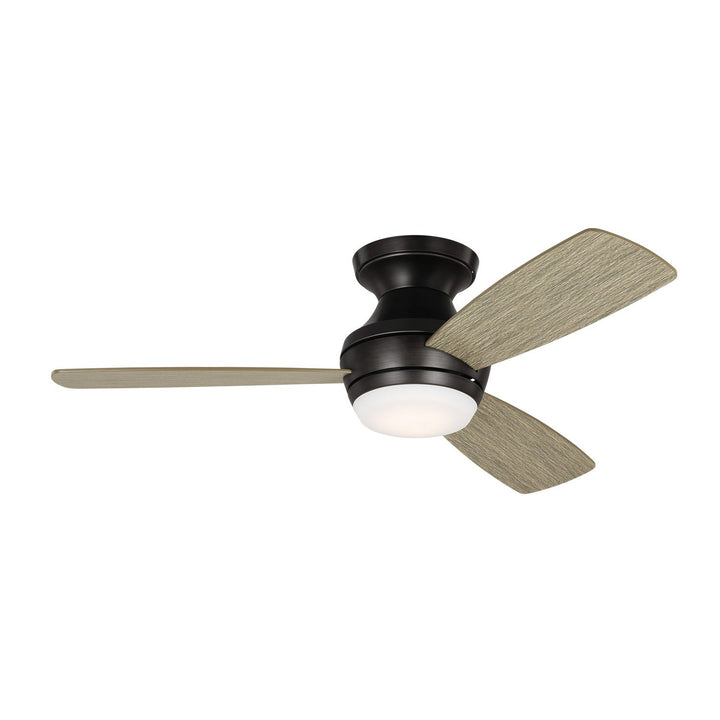 Visual Comfort Ikon Flushmount Ceiling Fan with 20W LED and Remote