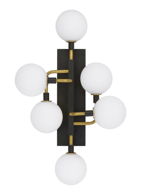 Visual Comfort Modern Six Light Wall Sconce