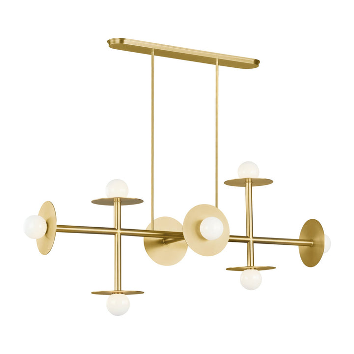 Visual Comfort Studio Eight Light Linear Chandelier