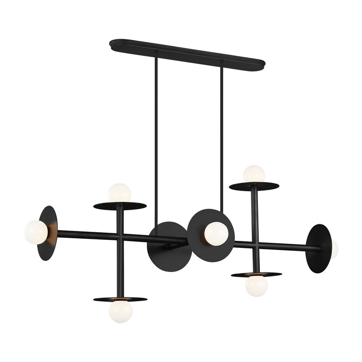 Visual Comfort Studio Eight Light Linear Chandelier