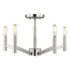 Visual Comfort Studio Five Light Semi-Flush Mount