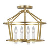 Visual Comfort Studio Four Light Flush Mount