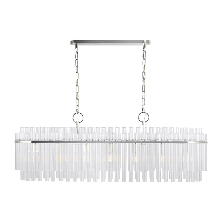 Visual Comfort Studio Seven Light Linear Chandelier