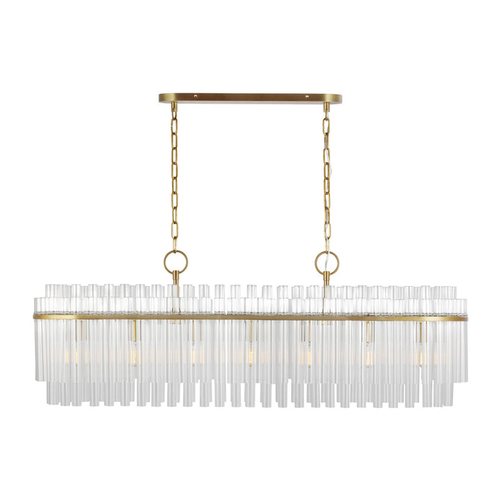 Visual Comfort Studio Seven Light Linear Chandelier